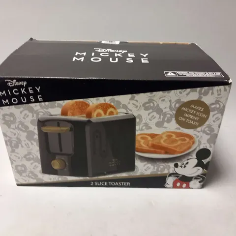 BOXED DISNEY MICKEY MOUSE 2 SLICE TOASTER