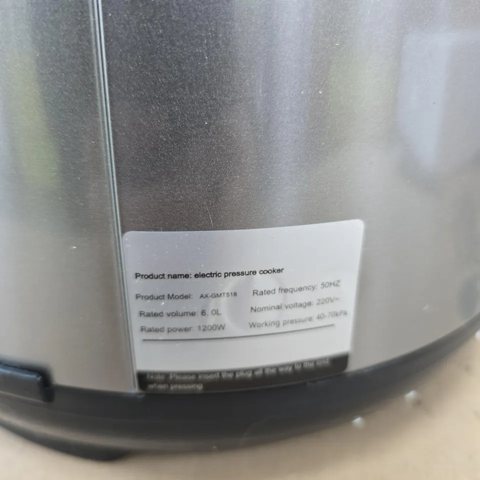 SLICK LINC ELECTRIC PRESSURE COOKER AX-GMT518, 6L, 1200W
