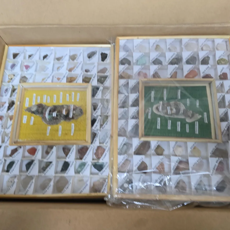 APPROXIMATELY 27 ASSORTED GEMSTONE/ROCK COLLECTIONS IN VARIOUS STYLES