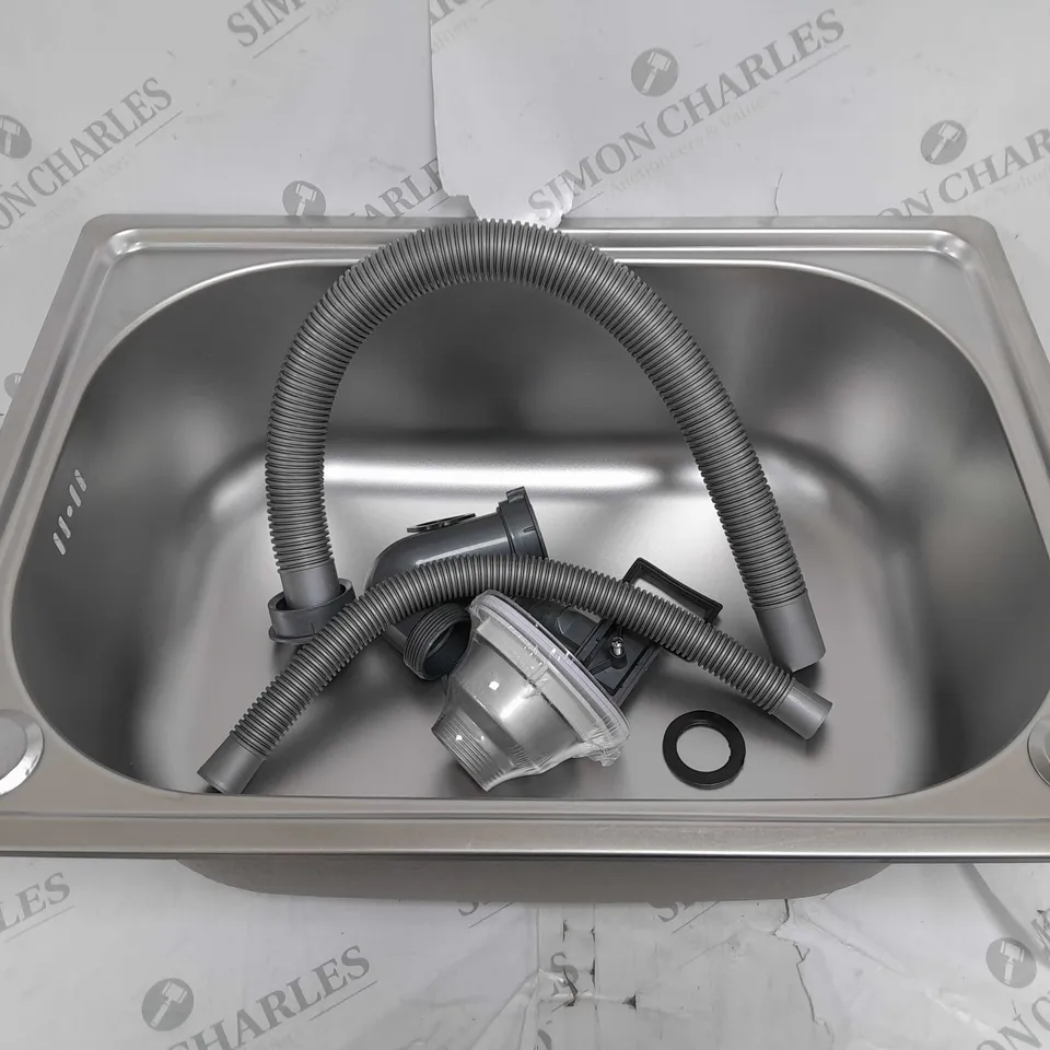 SILVER KITCHEN SINK 58X44X27CM
