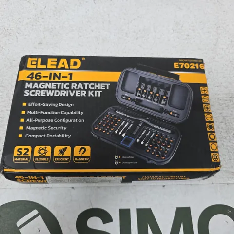 ELEAD 46-IN-1 MAGNETIC RATCHET SCREWDRIVER KIT β BOXED