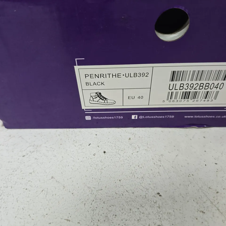 LOTUS PENRITHE ULB392 BLACK BOOTS – UK 7 (EU 40)