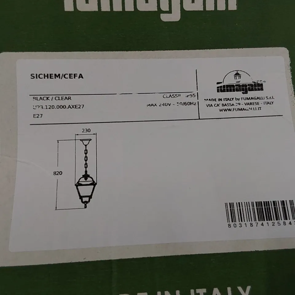 BOXED ANDESINE OUTDOOR HANGING LANTERN (1 BOX)