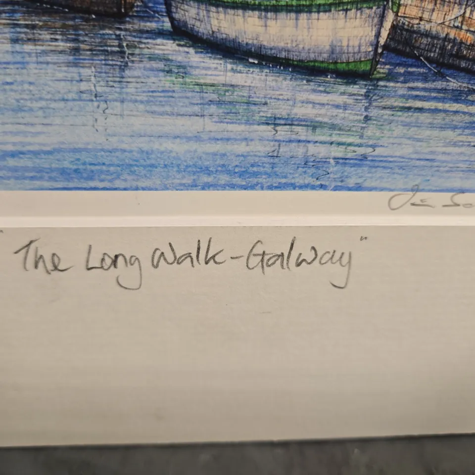 JIM SCULLY – THE LONG WALK GALWAY (EDITION 385/860) FINE ART PRINT