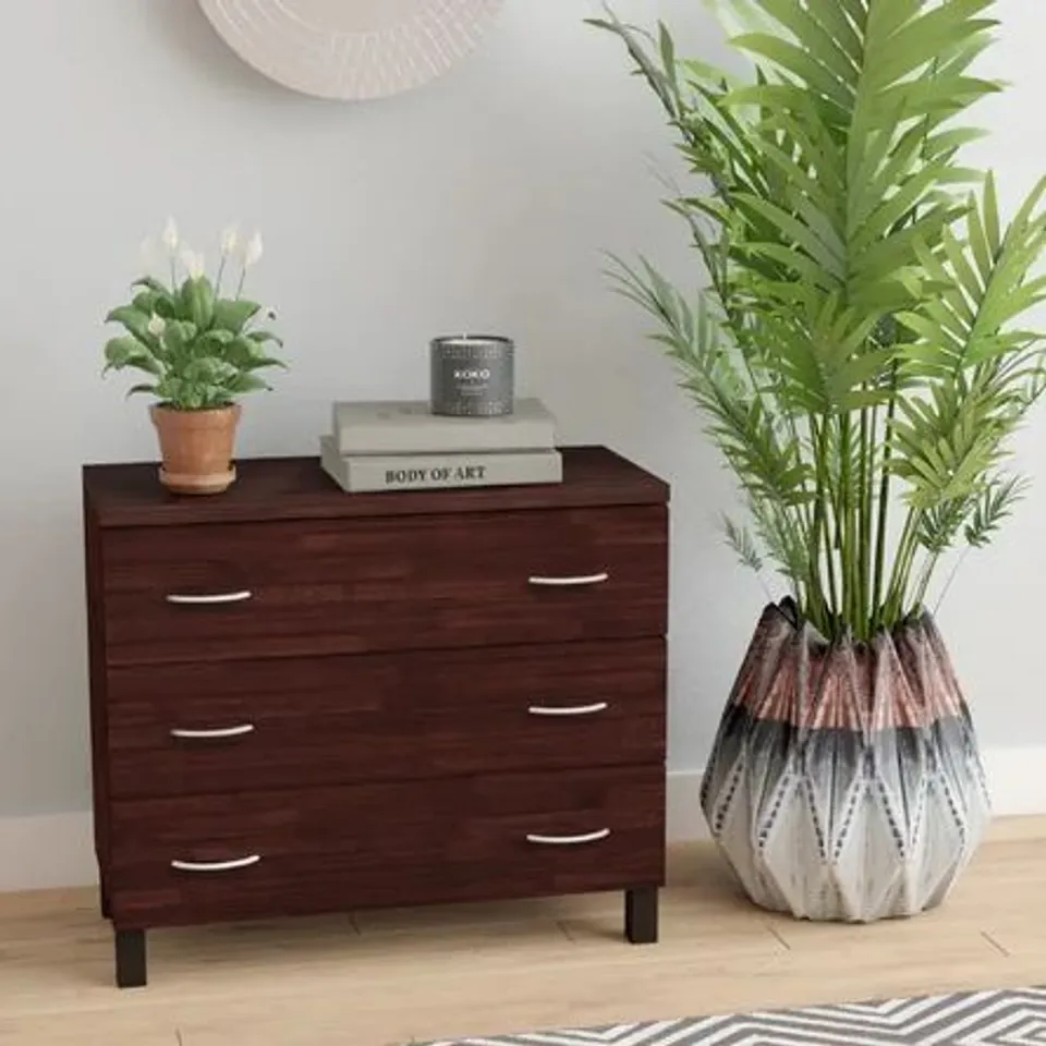 BOXED 3 DRAWER CHEST OF DRAWERS (1 BOX)
