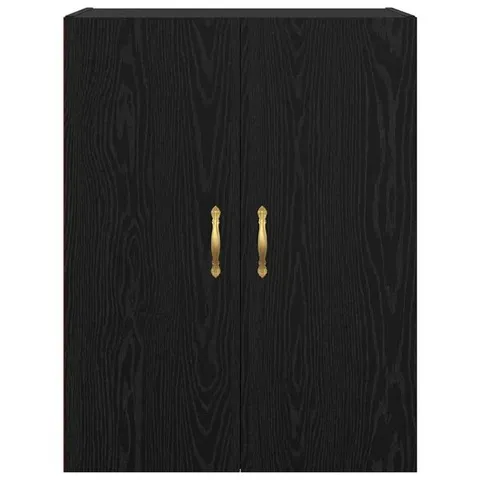 BOXED VIDAXL WALL CABINET BLACK OAK 69.5 X 34 X 90 CM ENGINEERED WOOD