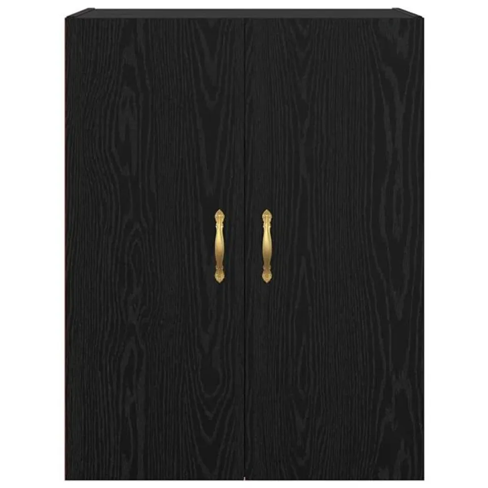 BOXED VIDAXL WALL CABINET BLACK OAK 69.5 X 34 X 90 CM ENGINEERED WOOD