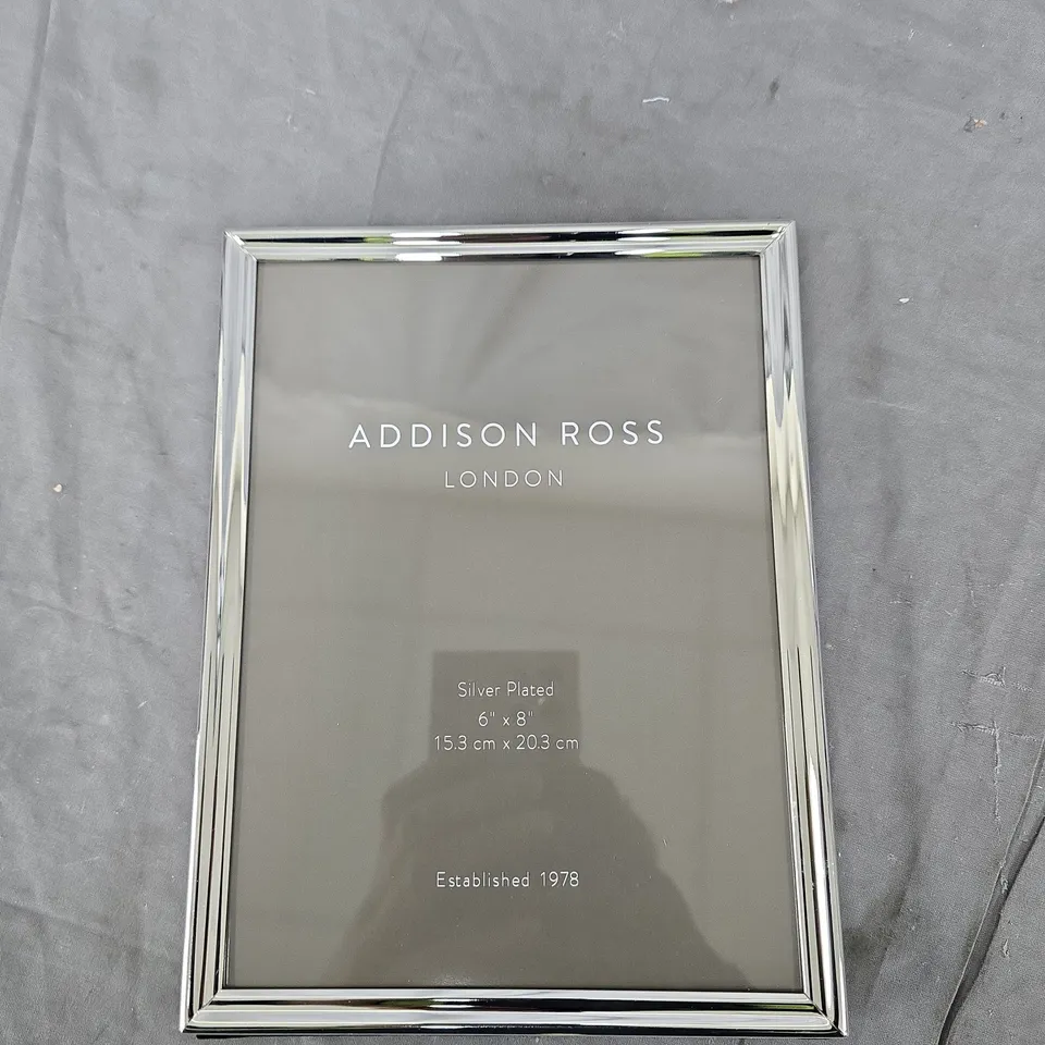 ADDISON ROSS LONDON SILVER PLATED FRAME – 6 X 8 INCHES