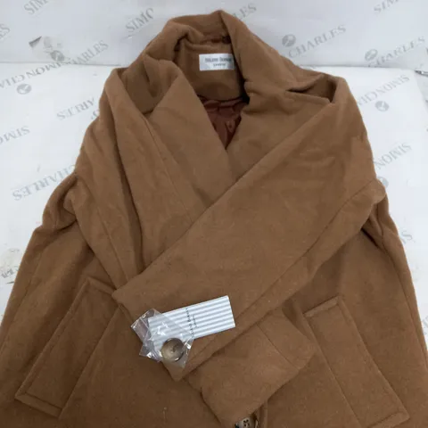 HELENE BERMAN BROWN LONG COAT SIZE 14