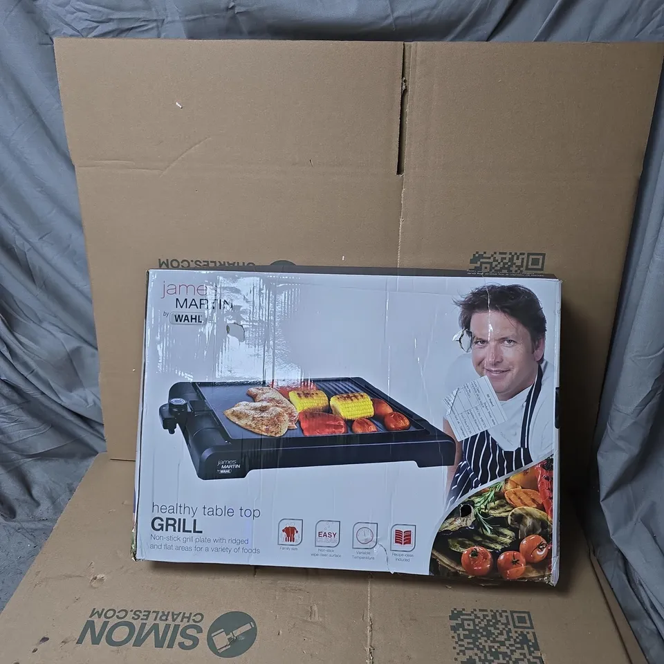 JAMES MARTIN BY WAHL HEALTHY TABLE TOP GRILL – BOXED