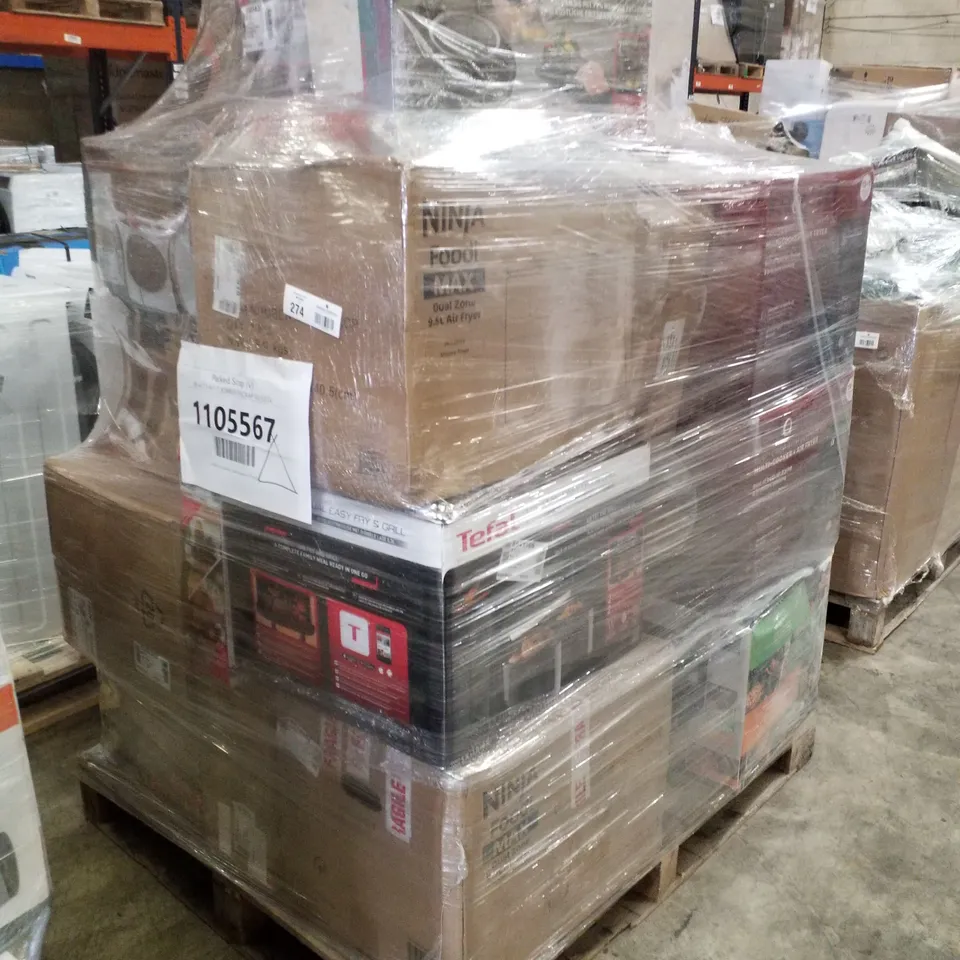 PALLET OF APPROXIMATELY 23 UNPROCESSED RAW RETURN HOUSEHOLD AND ELECTRICAL GOODS TO INCLUDE;