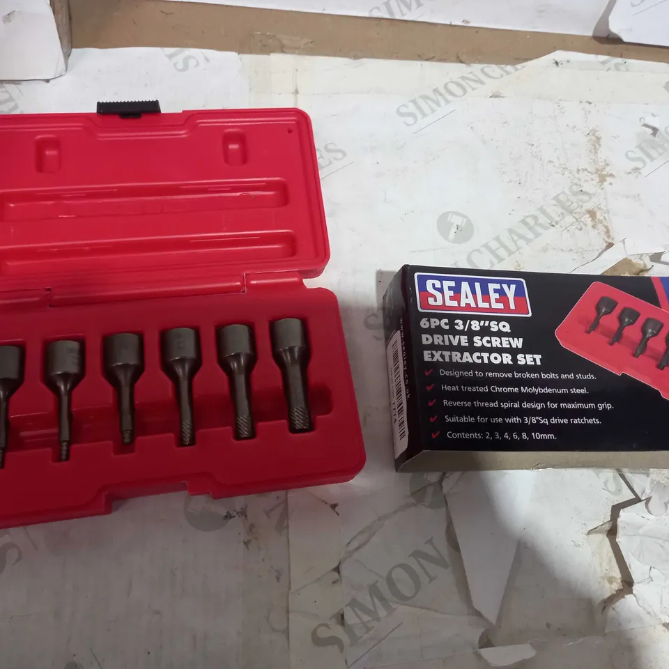SEALEY 6 PC 3/8""SQ DRIVE SCREW EXTRACTOR SET 