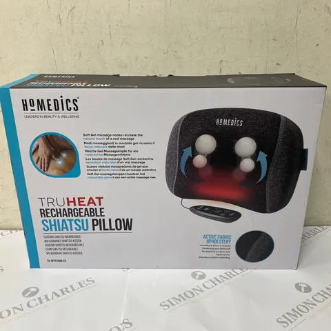 BOXED HOMEDICS TRUHEAT RECHARGEABLE SHIATSU PILLOW