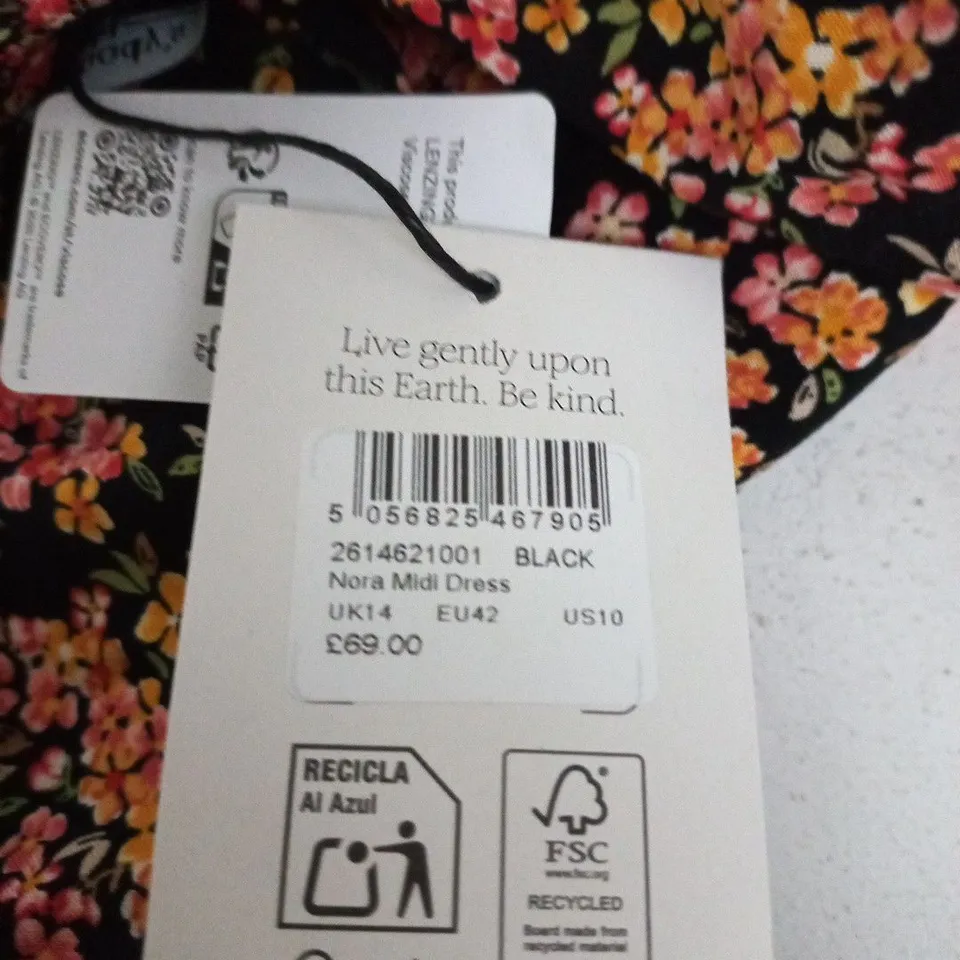 NOBODYS CHILD NORA MIDI DRESS –, UK14
