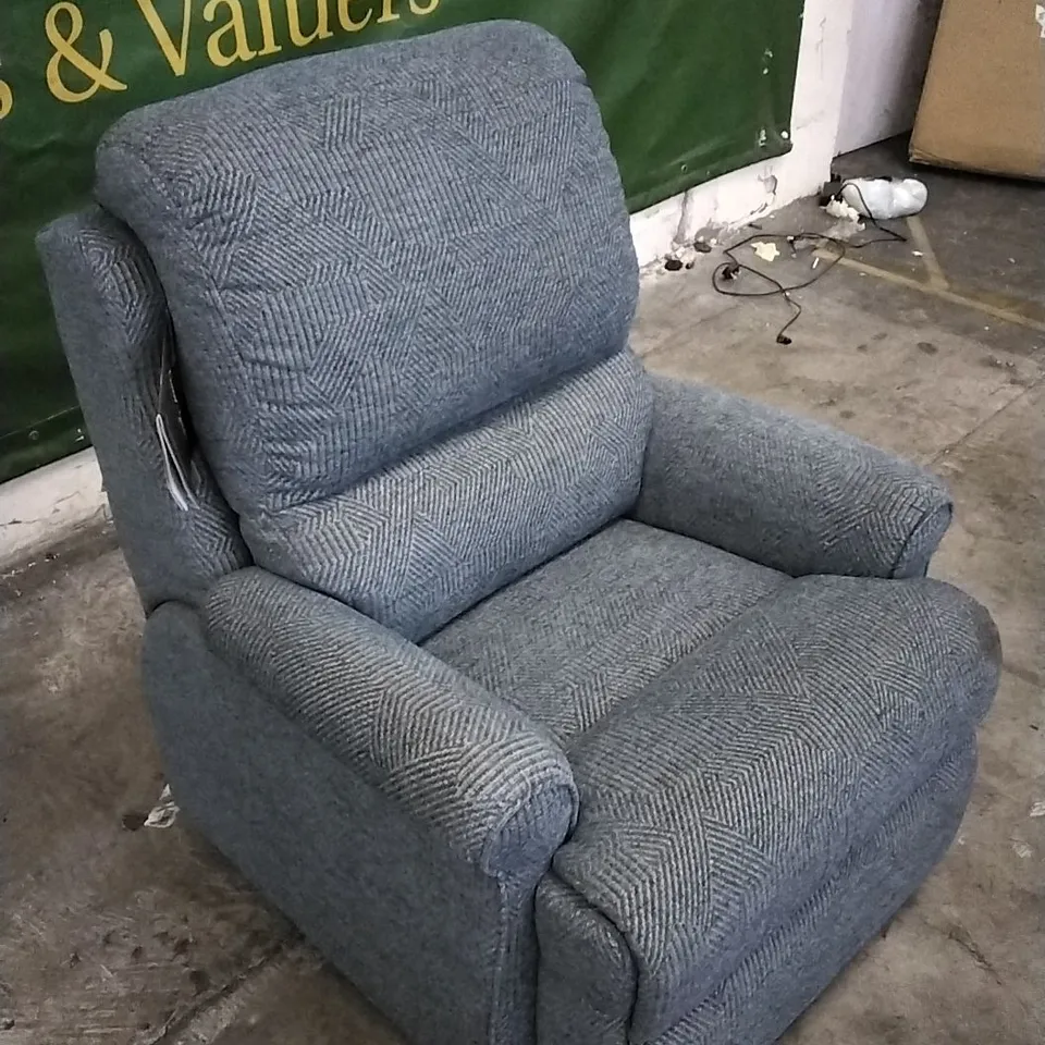 QUALITY BRITISH DESIGNED & MANUFACTURED G PLAN ARMCHAIR DARK GREY FABRIC 