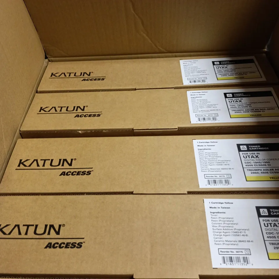 8 X KATUN UTAX COPIER/PRINTER CARTRIDGES - YELLOW