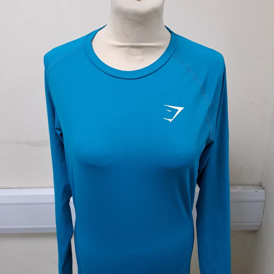 GYMSHARK LONG SLEEVED SHIRT SIZE M