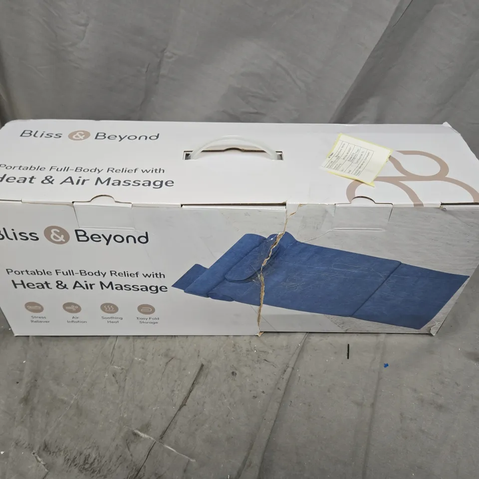 BLISS & BEYOND PORTABLE FULL-BODY RELIEF WITH HEAT & AIR MASSAGE (BOXED)