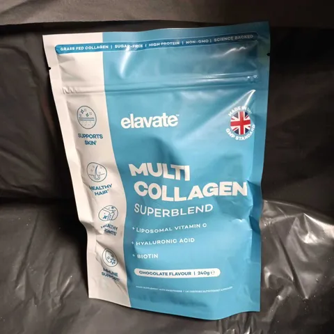2 X ELAVATE MULTI COLLAGEN SUPERBLEND – CHOCOLATE FLAVOUR, 240G