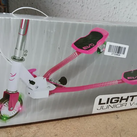 EVO LIGHT UP JUNIOR V-FLEX SCOOTER β BOXED, PINK & WHITE