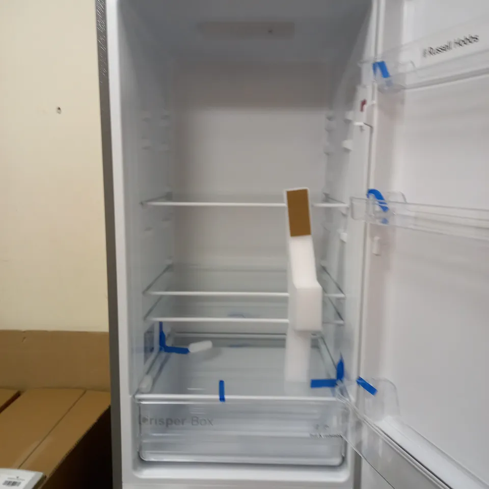 RUSSELL HOBBS FRIDGE FREEZER 55 CM WIDE, SILVER - COLLECTION ONLY