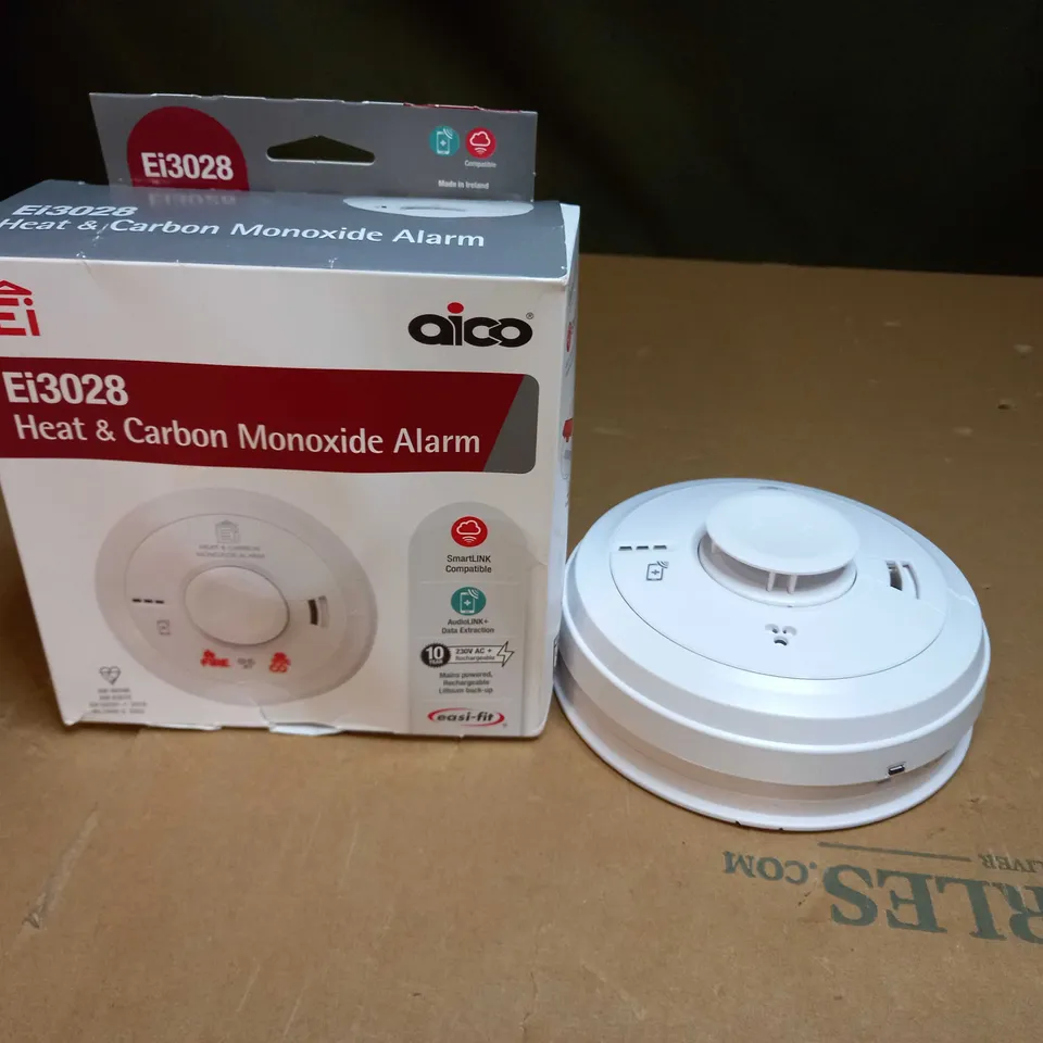 AICO EI3028 HEAT AND CARBON MONOXIDE ALARM 