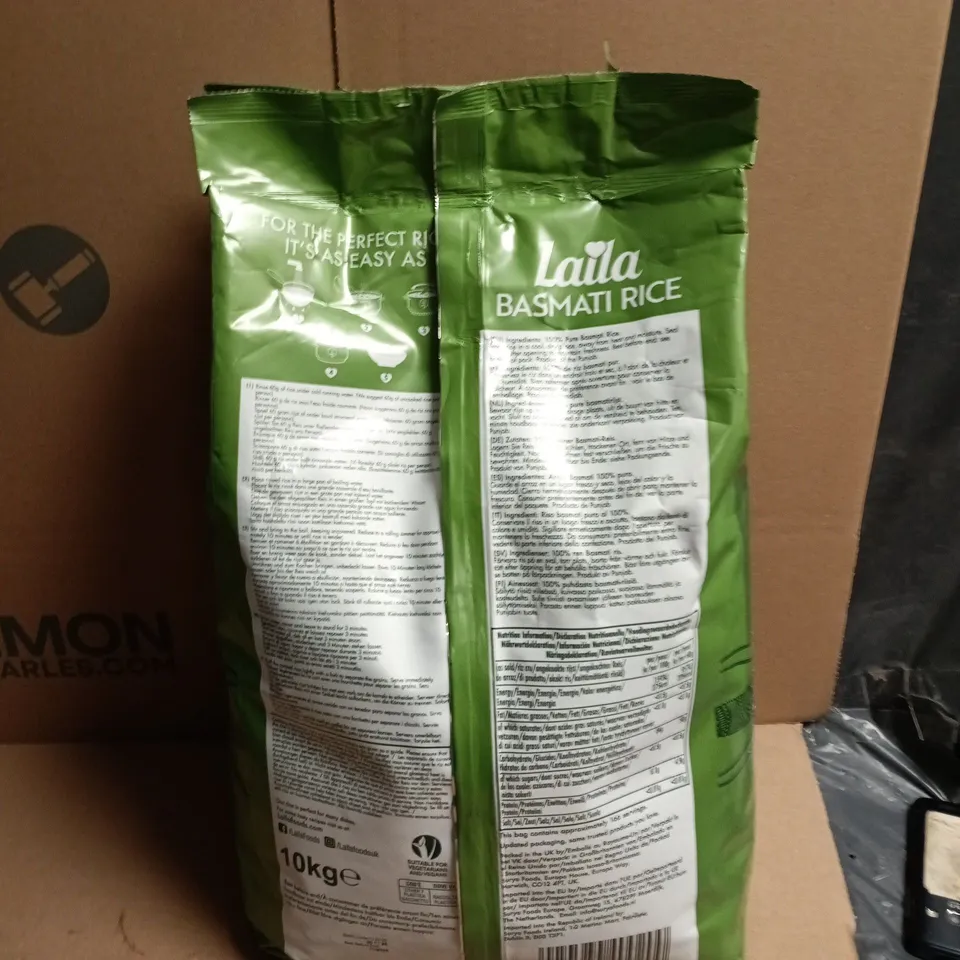 LAILA BASMATI RICE 10KG BAG 