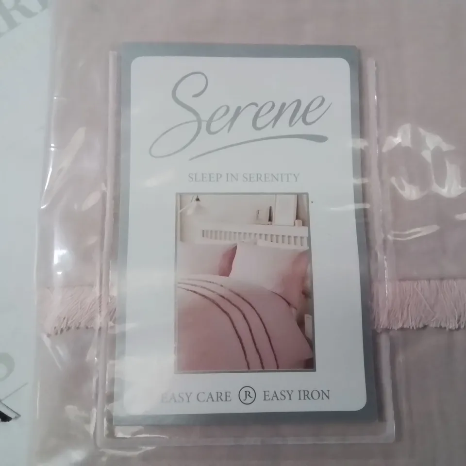 BAGGED SERENE SLEEP IN SERENITY SINGLE DUVET COVER SET IN PINK
