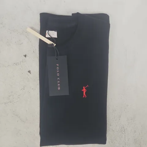 POLO CLUB SHORT SLEEVE T-SHIRT IN NAVY SIZE LARGE