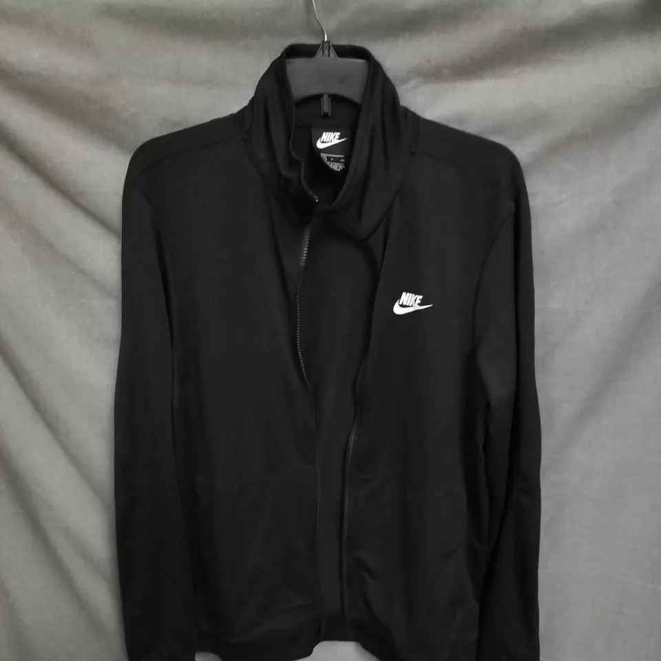 NIKE BLACK ZIP-UP JACKET, UK S