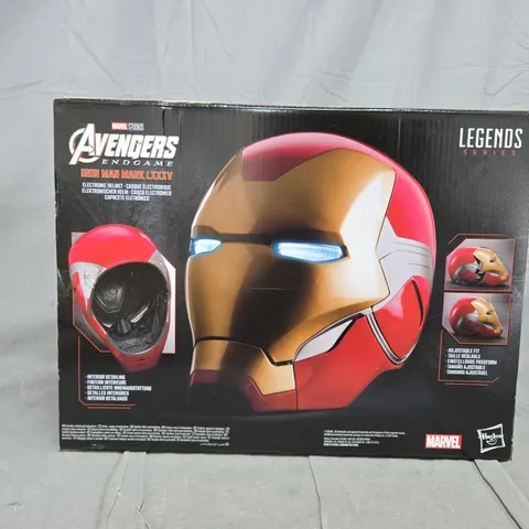 BOXED MARVEL AVENGERS IRON MAN AVENGERS LEGENDS GEAR 2 PREMIUM ELECTRONIC HELMET 