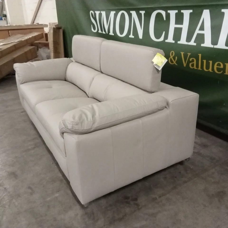 BRADY 100% PREMIUM LEATHER 3 SEATER SOFA RRP £1149