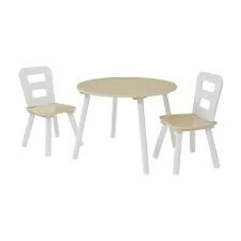BOXED LIBERTY HOUSE TOYS KIDS ROUND AND 2 CHAIRS SET