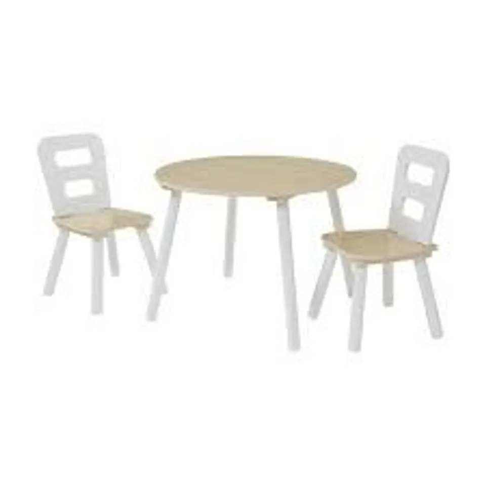 BOXED LIBERTY HOUSE TOYS KIDS ROUND AND 2 CHAIRS SET