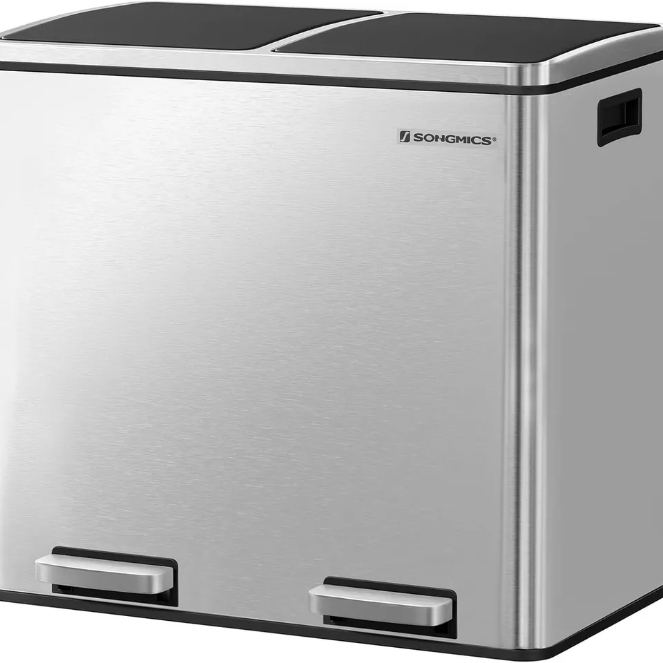 BOXED SONGMICS 2 X 6.3-GALLON DUAL RUBBISH BIN 