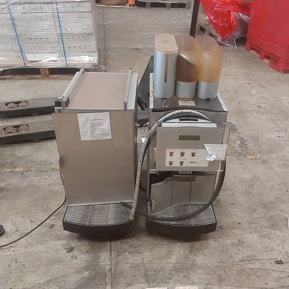 FRANKE COMMERCIAL COFFEE MACHINE WITH MILK CHILLER (2 ITEMS)