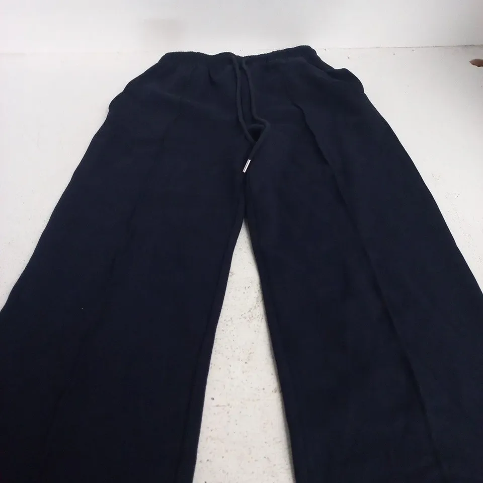 ZARA MEN'S NAVY DRAWSTRING TROUSERS – UK S