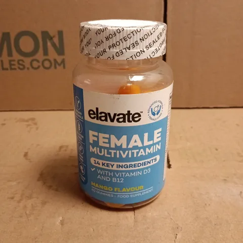 ELAVATE FEMALE MULTIVITAMIN MANGO FLAVOUR 60 GUMMIES SUPPLEMENTS