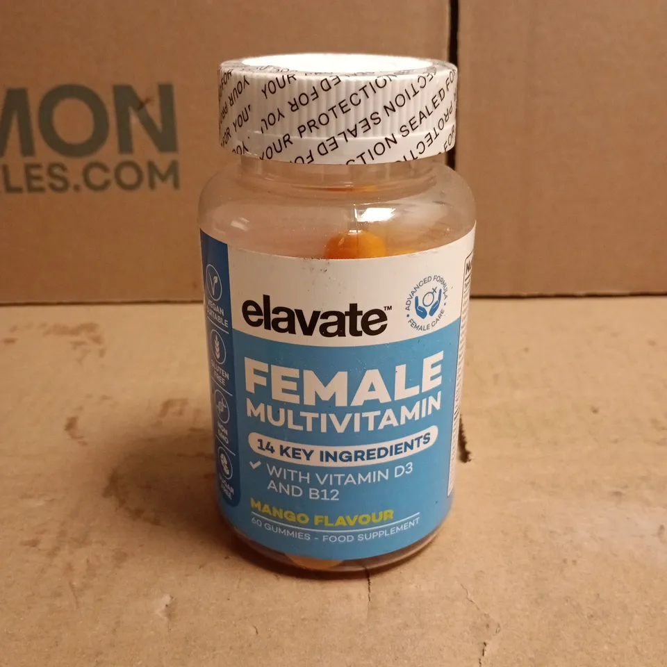 ELAVATE FEMALE MULTIVITAMIN MANGO FLAVOUR 60 GUMMIES SUPPLEMENTS