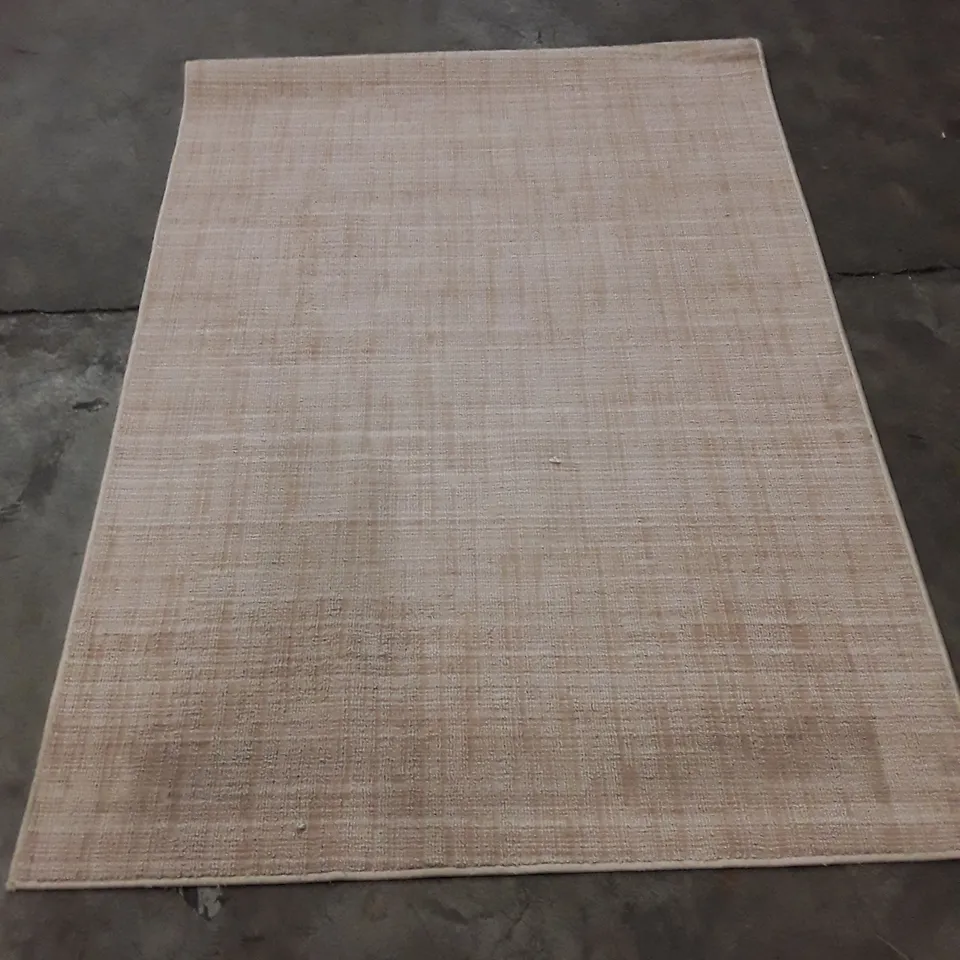 BEIGE FLATWOVEN RUG - 167 X 120 APPROX