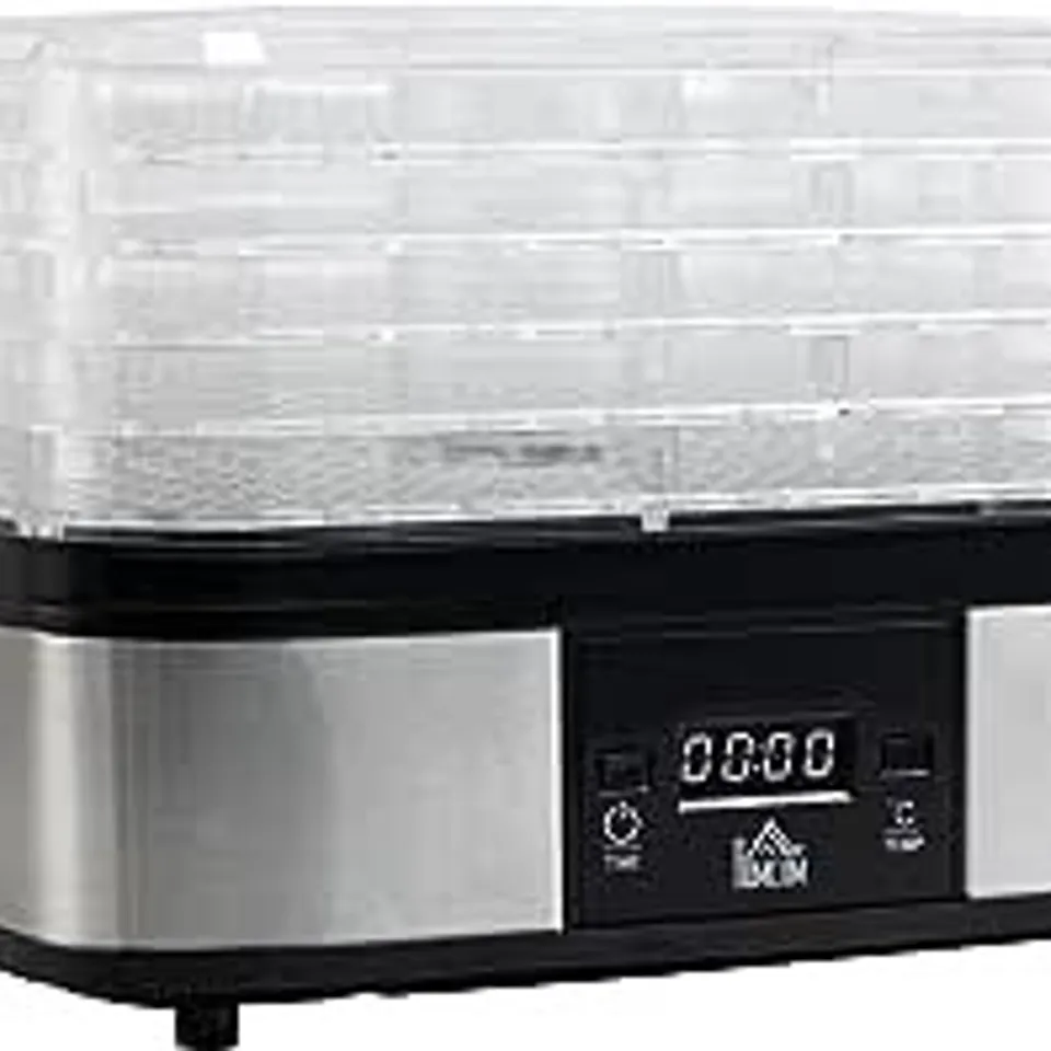 BOXED HOMCOM 12 TRAY 250W FOOD DEHYDRATOR (1 BOX)