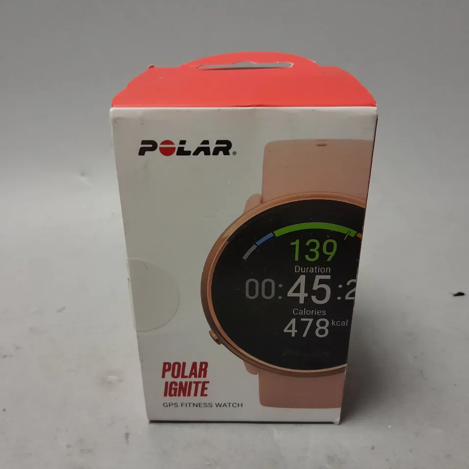 BOXED POLAR IGNITE GPS SMARTWATCH