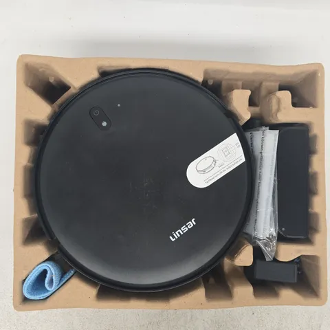 BOXED LINSAR ROBOTIC VACUUM CLEANER IN BLACK