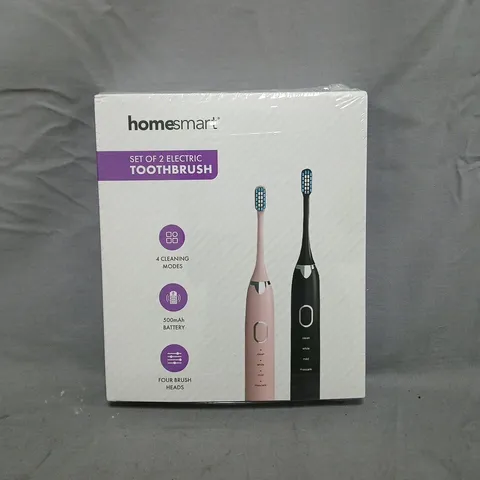 SEALED HOMESMART SET OF 2 ELECTRIC TOOTHBRUSHES