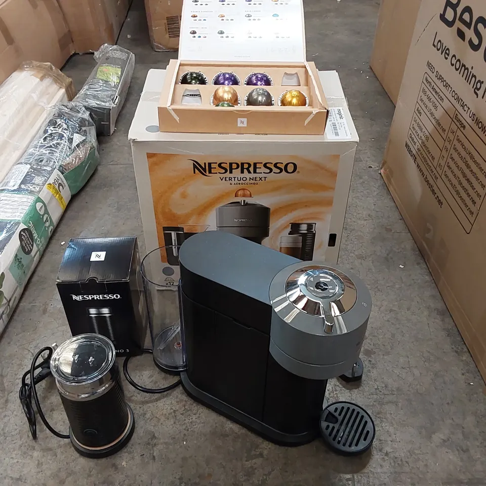 BOXED NESPRESSO VERTUO NEXT DELUXE COFFEE MACHINE WITH MILK FROTHER (1 BOX)
