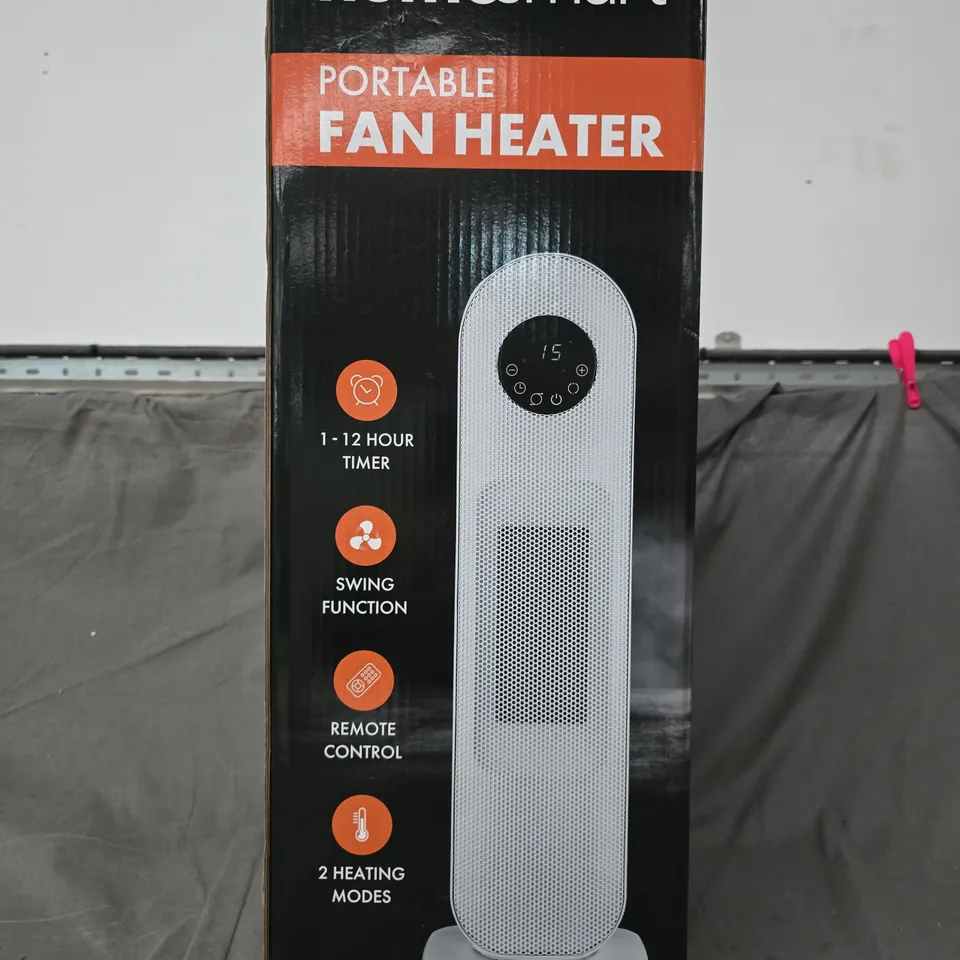 BOXED HOMESMART PORTABLE FAN HEATER IN WHITE