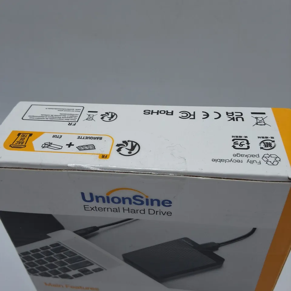 SEALED UNIONSHINE 1TB EXTERNAL HARD DRIVE - HD2510