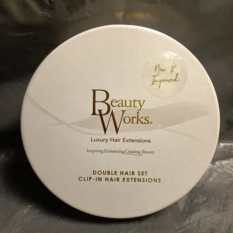 BEAUTY WORKS DOUBLE HAIR SET CLIP-IN HAIR EXTENSIONS - 20" DARK CHOCOLATE