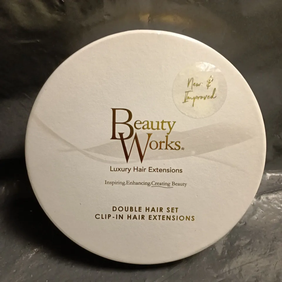 BEAUTY WORKS DOUBLE HAIR SET CLIP-IN HAIR EXTENSIONS - 20" DARK CHOCOLATE