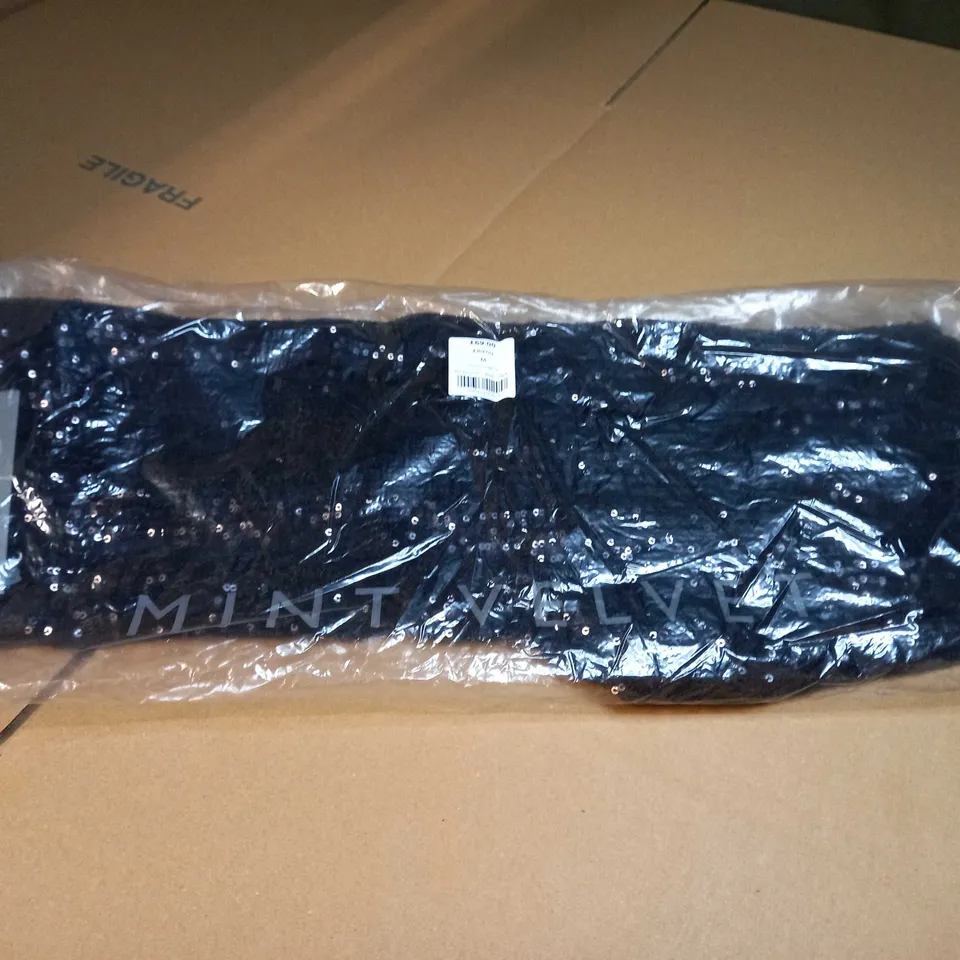 PACKAGED MINT VELVET BLACK SEQUIN LEGGINGS - MEDIUM